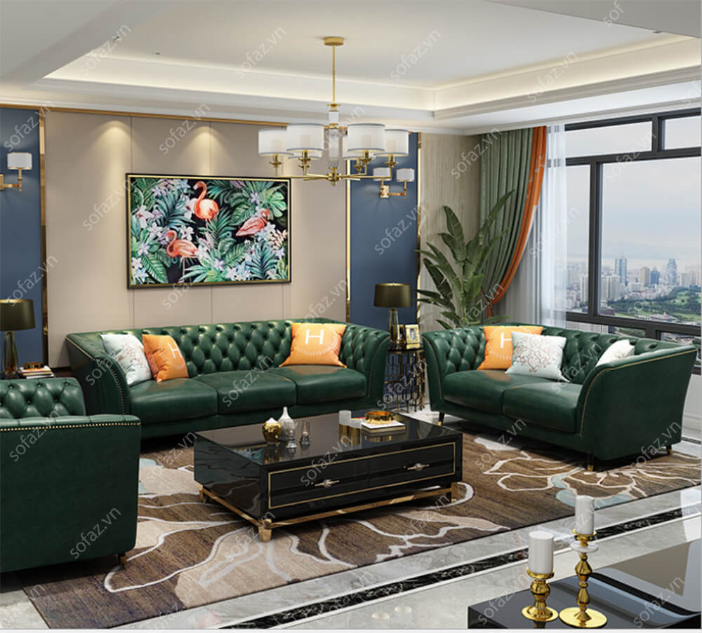 Neoclassical Living Room Sofa Set